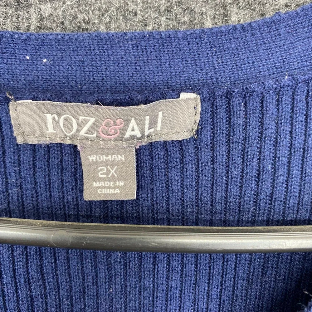 Roz & Ali ribbed knit